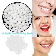 🦷 versatile temporary tooth repair kit: moldable thermal fitting beads for snap on smile, denture adhesive, fake teeth, cosmetic braces, veneer - boost confidence instantly! logo