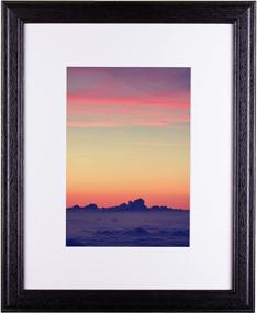 img 4 attached to Craig Frames Wiltshire 236, 20 x 24 Classic Black Wooden Picture Frame with 16 x 20 Print White Matting