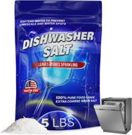 🧂 premium 5 lb dishwasher salt water softener, usa-made for bosche, miele, thermador, whirlpool & more logo