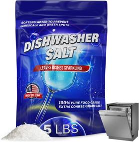 img 4 attached to 🧂 Premium 5 LB Dishwasher Salt Water Softener, USA-Made for Bosche, Miele, Thermador, Whirlpool & More