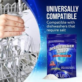 img 3 attached to 🧂 Premium 5 LB Dishwasher Salt Water Softener, USA-Made for Bosche, Miele, Thermador, Whirlpool & More