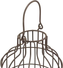 img 2 attached to 🏺 Stonebriar SB-5393C 2-Piece Brown Metal Wire Cloche Set