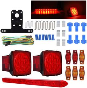 img 4 attached to 🚚 High-Performance LED Trailer Wiring Kit: Brake, Stop, Turn, Tail Light Bar for Camper, RV, Truck, Boat (Under 80-Inch)