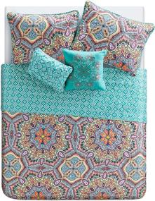 img 2 attached to VCNY Home Yara Collection Quilt Set - Ultra-Soft Reversible Coverlet Bedding: Lightweight, Cool Aqua Bedspread, Full/Queen Size - Machine Washable & Breathable