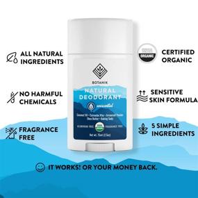 img 2 attached to 🌿 Botanik Natural Organic Deodorant: Aluminum-Free & Vegan, Ideal for Sensitive Skin - Unscented 2.5 oz Stick for Men and Women