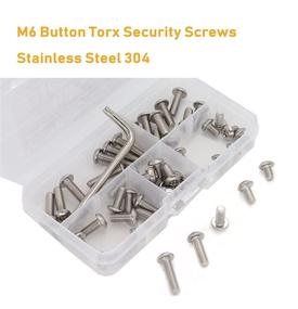 img 1 attached to 🔒 binifiMux M6 Torx Security Screws Assortment Kit with T30 Wrench - Tamper Proof, 304 Stainless Steel Screws in Various Lengths (M6x10mm/12mm/20mm/25mm/30mm)