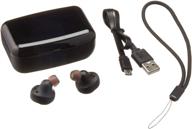 🎧 premium ipx8 waterproof bluetooth tws earphones for android - easy pairing, 3000 mah charging case, black logo