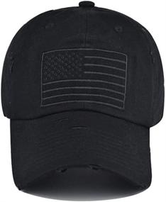 img 4 attached to 🧢 HHNLB American Flag Hat – Distressed Embroidered Patch Adjustable Baseball Cap for Men and Women – Patriotic Design