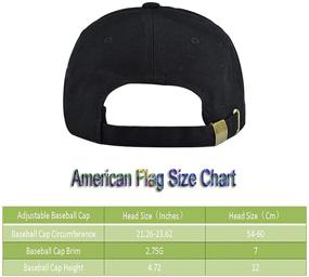 img 2 attached to 🧢 HHNLB American Flag Hat – Distressed Embroidered Patch Adjustable Baseball Cap for Men and Women – Patriotic Design