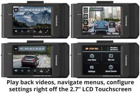 img 1 attached to 📸 THINKWARE X700 Dual Dash Cam: Front and Rear 1080P FHD Car Camera with G-Sensor, Sony Sensor, GPS, and Night Vision – Includes 16GB & Optional Parking Mode