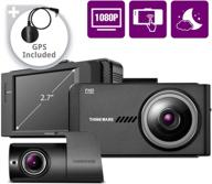 📸 thinkware x700 dual dash cam: front and rear 1080p fhd car camera with g-sensor, sony sensor, gps, and night vision – includes 16gb & optional parking mode logo