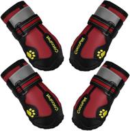 🐾 cocopet waterproof dog boots: reflective, anti-slip shoes for medium-large dogs with paw protection (4 pcs) логотип