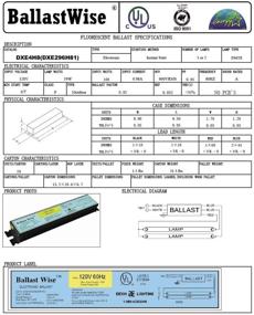 img 1 attached to Балласты Ballastwise DXE296H81 для ламп с проводами