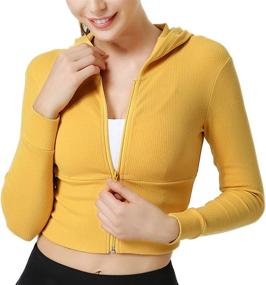 img 4 attached to Stretchy Jackets Collared Sportswear Sweatshirt Sports & Fitness in Leisure Sports & Game Room