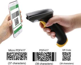 img 3 attached to 🔍 TEEMI 2D Barcode Scanner: USB Wired Handheld Automatic QR Data Matrix PDF417 Bar Codes Imager for Mobile Payment and Computer Screen Scan - Windows, Mac, Linux PC POS Supported (No Stand)
