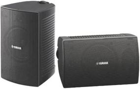 img 1 attached to 🔊 Enhanced Yamaha NS-AW294BL Indoor/Outdoor 2-Way Speakers (Jet Black, Set of 2)