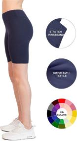 img 3 attached to OCOMMO Biker Shorts: 3-Inch Waist Thigh Saver Shorts for Women - Perfect Under Dresses!