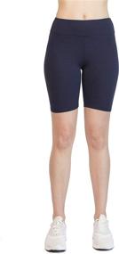 img 1 attached to OCOMMO Biker Shorts: 3-Inch Waist Thigh Saver Shorts for Women - Perfect Under Dresses!