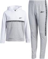 reebok boys tracksuit sweatshirt sweatpants sports & fitness logo