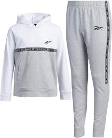 img 4 attached to Reebok Boys Tracksuit Sweatshirt Sweatpants Sports & Fitness