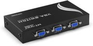 enhance your display setup with mt-viki 2 port vga switch video selector switcher box logo