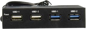 img 1 attached to 🔌 SEDNA - Передняя панель 3.5 дюйма с 2 x портами SuperSpeed USB 3.0 и 2 x портами High-Speed USB 2.0