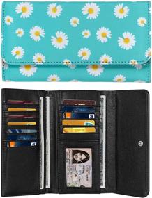 img 4 attached to HUA ANGEL Wallet Tri Fold Ultra Thin Wallets Women's Handbags & Wallets for Wallets