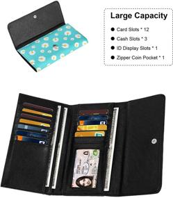 img 1 attached to HUA ANGEL Wallet Tri Fold Ultra Thin Wallets Women's Handbags & Wallets for Wallets