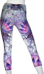 img 1 attached to EVCR Capri Leggings Women Athletic Girls' Clothing for Active-Style