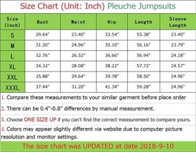 img 1 attached to Pleuche High Waist Jumpsuits Sleeves Elegant Women's Clothing in Jumpsuits, Rompers & Overalls