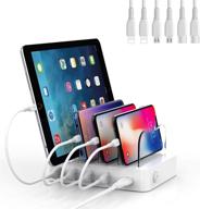 🔌 soopii charging station: 4-port charger with 6 cables for multiple devices - phones, tablets, & more logo