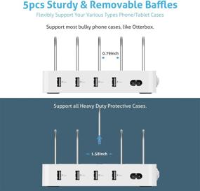 img 2 attached to 🔌 Зарядная станция SooPii: Зарядное устройство на 4 порта с 6 кабелями для нескольких устройств - телефоны, планшеты и многое другое