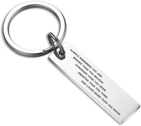 img 3 attached to Remember Believe Jewelry Keychain Inspirational