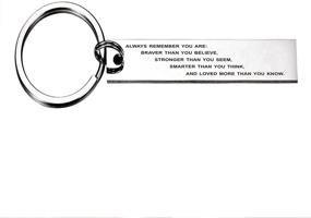 img 4 attached to Remember Believe Jewelry Keychain Inspirational