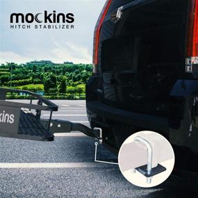 img 1 attached to 🚚 Mockins Hitch Mount Cargo Carrier Stabilizer with Rust-Free Heavy Duty Steel Construction and Anti-Rattle Tightening for 2" Hitches