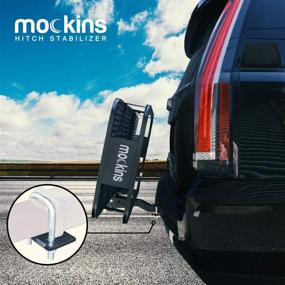 img 3 attached to 🚚 Mockins Hitch Mount Cargo Carrier Stabilizer with Rust-Free Heavy Duty Steel Construction and Anti-Rattle Tightening for 2" Hitches