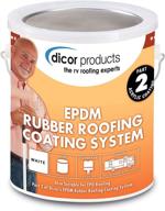 🏗️ 1 gallon white epdm rubber roof coating - dicor rpcrc1 logo