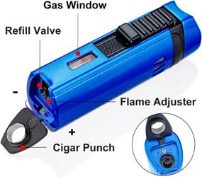 img 2 attached to Lighter Windproof Triple Refillable Lighters Outdoor Recreation