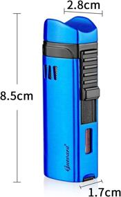 img 1 attached to Lighter Windproof Triple Refillable Lighters Outdoor Recreation