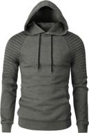 👕 conmite men's casual thin hooded sweatshirt: stylish athletic long sleeve shirts for workout or everyday wear logo