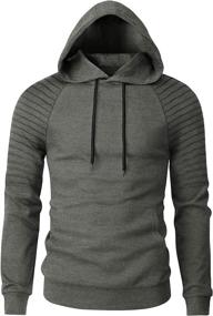 img 4 attached to 👕 Conmite Men's Casual Thin Hooded Sweatshirt: Stylish Athletic Long Sleeve Shirts for Workout or Everyday Wear