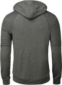 img 3 attached to 👕 Conmite Men's Casual Thin Hooded Sweatshirt: Stylish Athletic Long Sleeve Shirts for Workout or Everyday Wear