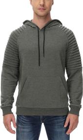 img 1 attached to 👕 Conmite Men's Casual Thin Hooded Sweatshirt: Stylish Athletic Long Sleeve Shirts for Workout or Everyday Wear