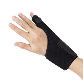 img 4 attached to 🖐️ Ultrafun Trigger Finger Splint Brace: Effective Support for Wrist and Thumb Fractures, Carpal Tunnel, Arthritis, Tendonitis - Pain Relief Brace Sleeves (Black)