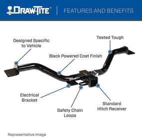 img 2 attached to 🚙 Буксировочное приспособление Reese Towpower класса III для Jeep Wrangler & Wrangler JK - приемник 2 дюйма
