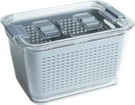 🗑️ kitchen spaces colander bin: medium-size gray organizer for effortless kitchen space management logo