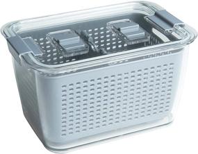 img 4 attached to 🗑️ Kitchen Spaces Colander Bin: Medium-Size Gray Organizer for Effortless Kitchen Space Management