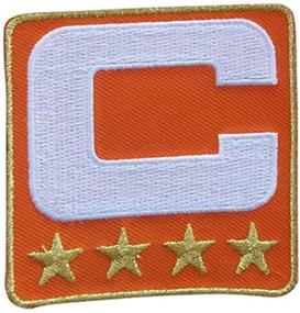 img 2 attached to 👕 Pair of Captain C Patch Iron-Ons for Football, Baseball, Soccer, Hockey, Lacrosse, Basketball Jerseys