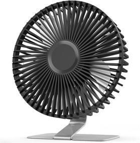 img 4 attached to 🌀 SLENPET 6-inch USB Desk Fan | Upgraded Strong Airflow | 4 Speeds | Ultra-quiet Operation | 90° Rotation | Portable Mini Powerful Desktop Fan | Small Personal Cooling Fan for Home, Office, and Outdoor Use