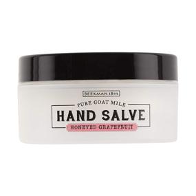 img 4 attached to 🍇 Beekman 1802 Ultra-Hydrating Goat Milk Hand Salve with Honeyed Grapefruit - Rejuvenate Dry, Chapped & Cracked Hands and Calluses - Cruelty-Free Bodycare - 2.5 oz